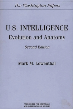 Paperback U.S. Intelligence: Evolution and Anatomy Second Edition Book