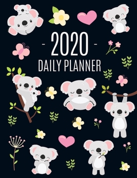 Paperback Cute Grey Koala Planner 2020: Cute Year Organizer: For an Easy Overview of All Your Appointments! Large Funny Australian Outback Animal Agenda: Janu Book