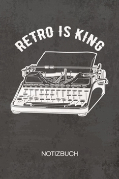 NOTIZBUCH A5 Dotted: Nostalgie Liebhaber Notizheft GEPUNKTET 120 Seiten - Schreibmaschine Notizblock Schreibmaschine Skizzenbuch - Vintage Geschenk f�r Retro Liebhaber Vintage Liebhaber 90er Kind