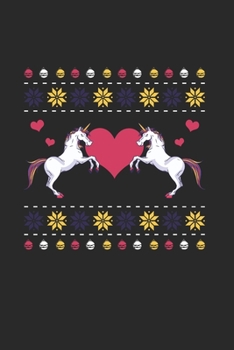 Paperback Christmas Ugly tee Unicorn Notebook: Notebook / 6x9 Zoll / 120 ruled Pages Book