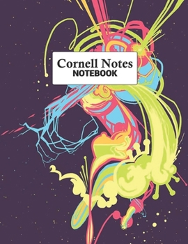 Cornell Notes Notebook: Efficient Note Taking System For College and University Students : Artistic Paint Splash