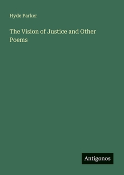 Paperback The Vision of Justice and Other Poems Book