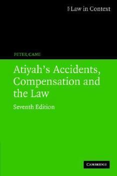 Paperback Atiyah's Accidents, Compensation and the Law (Law in Context) Book