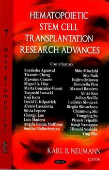 Hardcover Hematopoietic Stem Cell Transplantation Research Advances Book