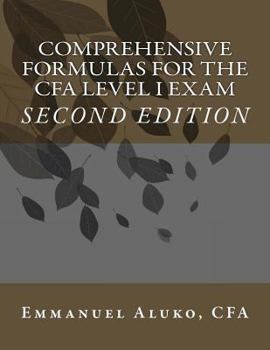 Paperback Comprehensive formulas for the CFA Level I Exam Book