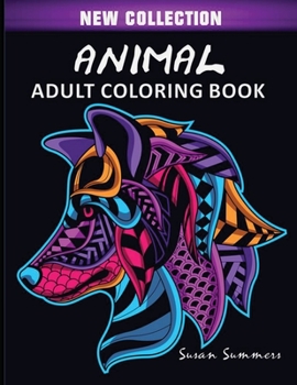 Paperback Animal Adult Coloring Book
