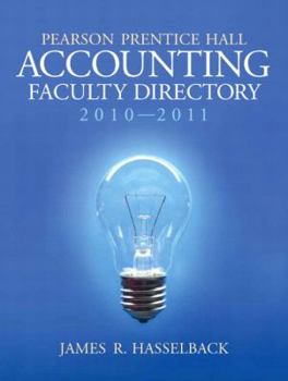 Paperback Pearson Prectice Hall Accounting Faculty Directory 2010 -2011 Book