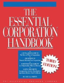 Paperback The Essential Corporation Handbook (Psi Successful Business Library) Book