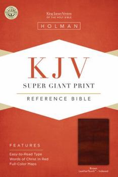 Imitation Leather Super Giant Print Reference Bible-KJV [Large Print] Book