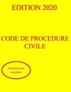 Paperback Code de proc?dure civile 2020 [French] Book