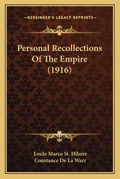 Paperback Personal Recollections Of The Empire (1916) Book