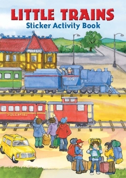 Paperback Little Trains Sticker Activity Book