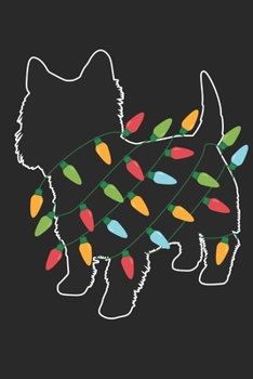 West Highland White Terrier with Christmas Lights - Christmas Notebook - West Highland White Terrier Diary - Dog Journal - Christmas Gift for Dog ... Diary, 110 page, Lined, 6x9 (15.2 x 22.9 cm)