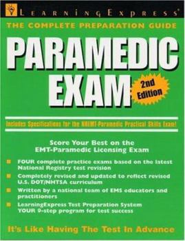 Paperback Paramedic Exam: Score Your Best on the EMT-Paramedic Certification Test Book