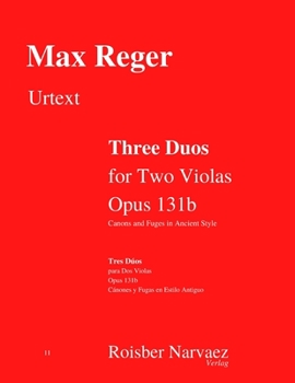 Paperback Three Duos for Two Violas in Ancient Style. Opus 131b: Canons and Fuges in Ancient Style Book