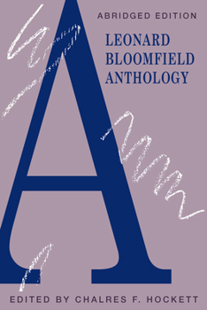 Paperback A Leonard Bloomfield Anthology Book