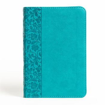 Imitation Leather NASB Large Print Compact Reference Bible, Teal Leathertouch Book
