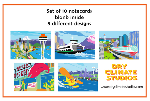 Seattle Note Card Set