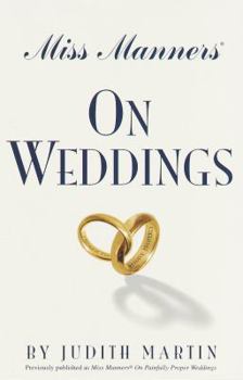Hardcover Miss Manners on Weddings Book