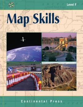 Paperback Map Skills F - Student Workbook (Continental Press) Book