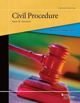 Paperback Black Letter Outline on Civil Procedure Book