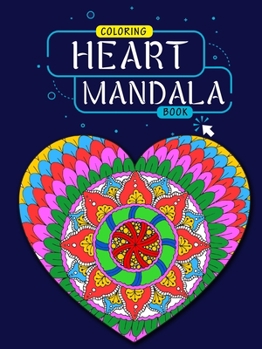 Hearts Mandala coloring book