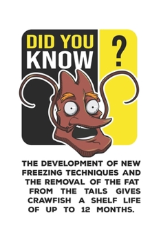 Did You Know?: Funny Crawfish Notebook for any seafood and crayfish lover.Fun Crawdaddy Quotes and Sayings . Planner Diary Note Book - 120 Dot Grid Pages