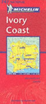 Map Ivory Coast (Michelin National Maps) (English and French Edition) Book