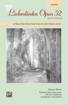 Paperback Liebeslieder, Opus 52: Love Songs (Vocal Score) Book