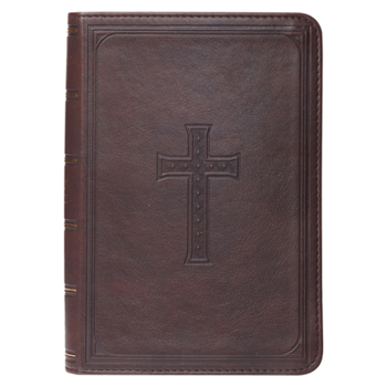 KJV Compact Large Print Lux-Leather DK Brown