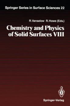 Paperback Chemistry and Physics of Solid Surfaces VIII Book