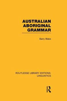 Paperback Australian Aboriginal Grammar Book