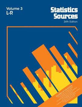 Paperback Statistics Sources Vol. 3 L-R Book
