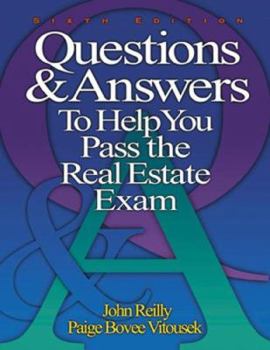 Paperback Questions & Answers to Help You Pass the Real Estate Exam Book