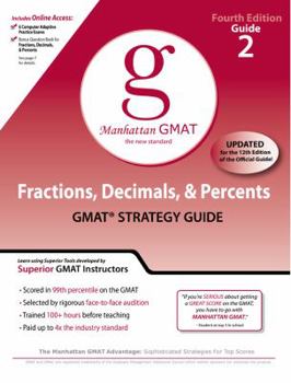 Paperback Fractions, Decimals, & Percents GMAT Preparation Guide Book