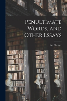 Paperback Penultimate Words, and Other Essays Book