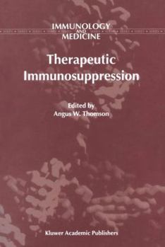 Paperback Therapeutic Immunosuppression Book