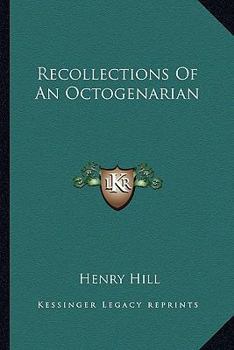 Paperback Recollections Of An Octogenarian Book
