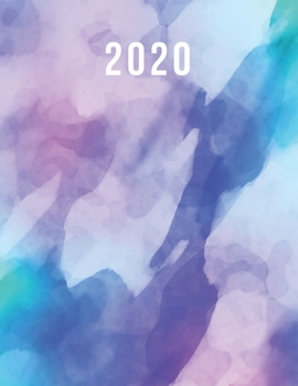 2020 Year Weekly And Monthly Planner: January To December 2020 Daily Agenda Weekly Planner And Monthly Planner Calendar Schedule Academic Organizer with Yearly Goals Watercolor Notebook