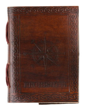 Leather Bound Compass Leather Journal Small Book