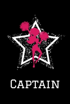 Paperback Captain Cheerleading Notebook: Cute Personalized Team Captain Cheerleader Journal For Girls Book