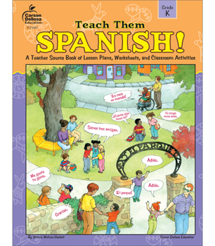 Paperback Teach Them Spanish!, Grade K Book