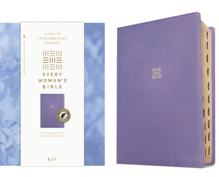 Imitation Leather KJV Every Woman's Bible, Filament Enabled (Leatherlike, Periwinkle Purple, Indexed, Red Letter) Book