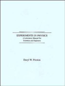 Paperback Experiments in Physics: A Laboratory Manual for Scientists and Engineers Book