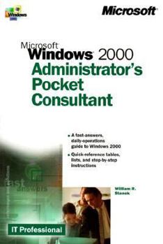 Paperback Microsoft Windows 2000 Administrator's Pocket Consultant Book