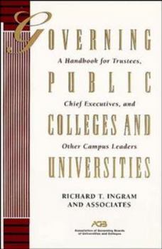 Hardcover Governing Public Colleges Universities Book