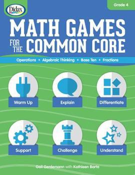 Paperback Math Games for the Common Core, Grade 3 [With CDROM] Book