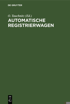 Hardcover Automatische Registrierwagen [German] Book