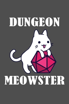 Dungeon Meowster DnD Notebook Journal 100 Lined Pages matte.