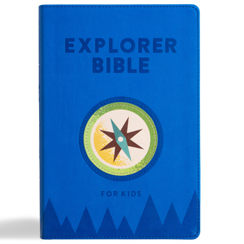 KJV Explorer Bible for Kids, Royal Blue LeatherTouch, Red Letter, Full-Color Design, Photos, Illustrations, Charts, Videos, Activities, Easy-to-Read Bible MCM Type